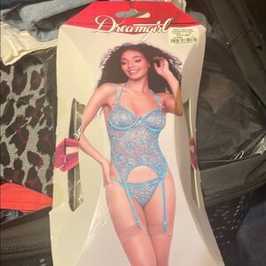 Dreamgirl Blue Lace Chemise